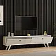 Έπιπλο τηλεόρασης Jate pakoworld σε λευκή απόχρωση 160x25x40εκ Έπιπλο τηλεόρασης Jate pakoworld σε λευκή απόχρωση 160x25x40εκ