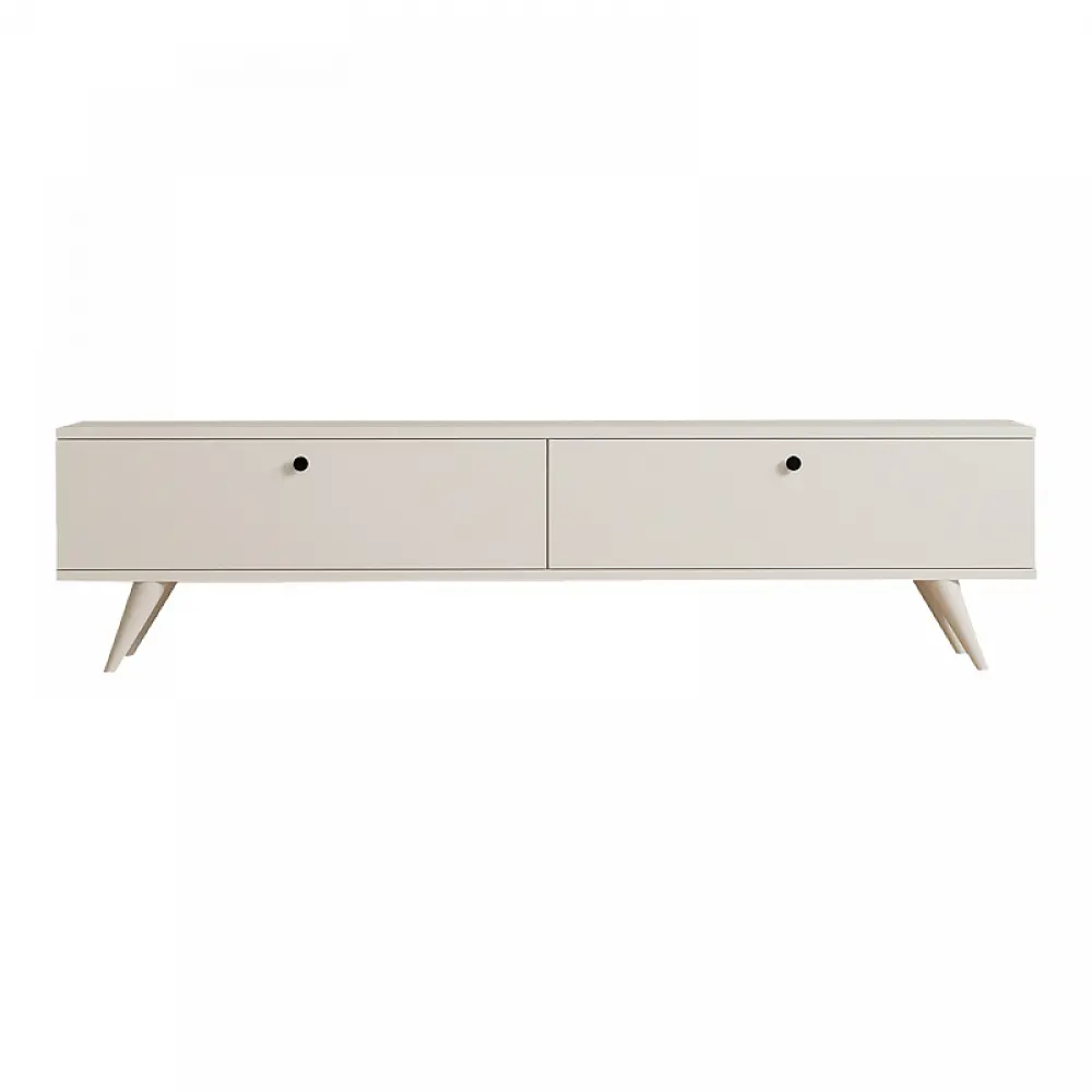 Έπιπλο τηλεόρασης Jate pakoworld σε λευκή απόχρωση 160x25x40εκ Έπιπλο τηλεόρασης Jate pakoworld σε λευκή απόχρωση 160x25x40εκ