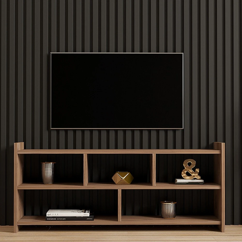 Έπιπλο τηλεόρασης Kapri pakoworld σε sonoma απόχρωση 120x28x55εκ Έπιπλο τηλεόρασης Kapri pakoworld σε sonoma απόχρωση 120x28x55εκ
