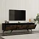 Έπιπλο τηλεόρασης Trida pakoworld καρυδί με ανθρακί 160x35x45εκ