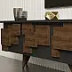 Έπιπλο τηλεόρασης Trida pakoworld καρυδί με ανθρακί 160x35x45εκ