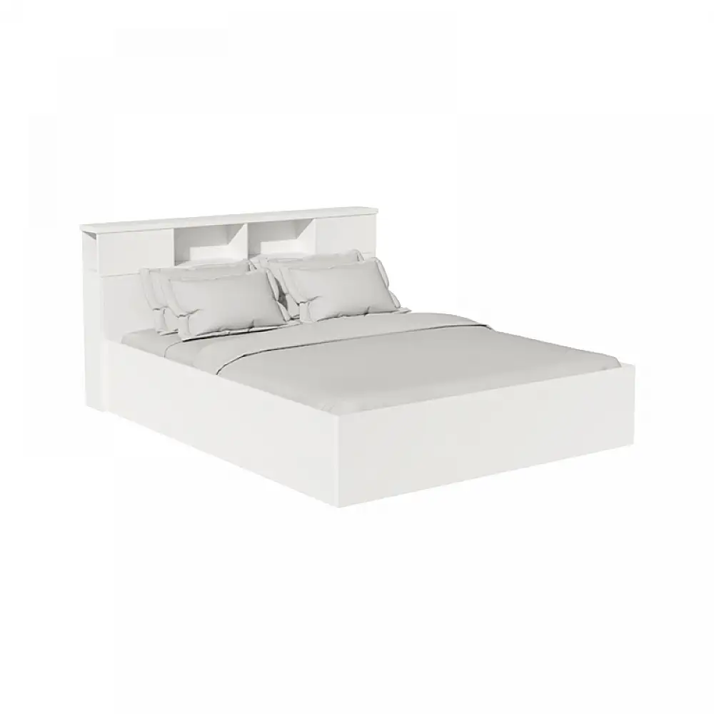 Κρεβάτι OLYMPUS pakoworld σε λευκή απόχρωση 140x200εκ