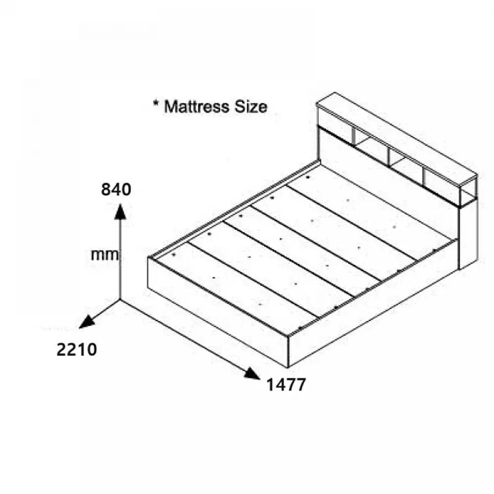 Κρεβάτι OLYMPUS pakoworld σε λευκή απόχρωση 140x200εκ