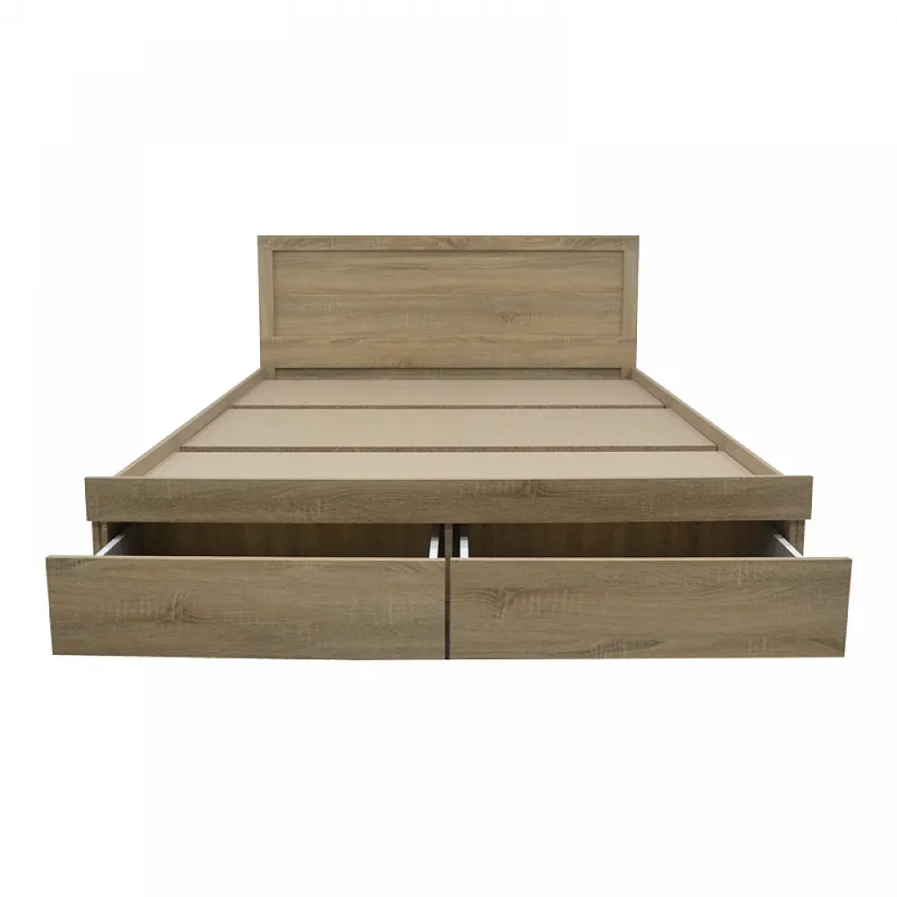 Κρεβάτι Olympus pakoworld με συρτάρι σε sonoma απόχρωση 150x200εκ Κρεβάτι Olympus pakoworld με συρτάρι σε sonoma απόχρωση 150x200εκ