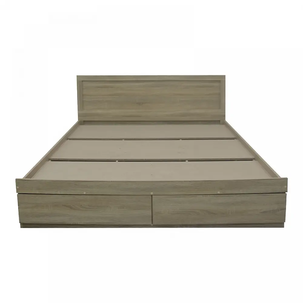 Κρεβάτι Olympus pakoworld με συρτάρι σε sonoma απόχρωση 160x200εκ
