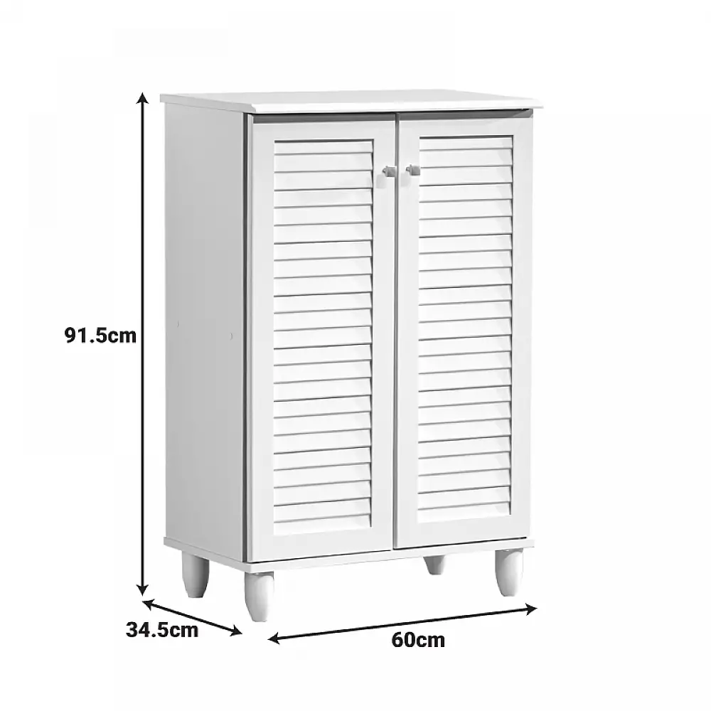 Παπουτσοθήκη-ντουλάπι Santo pakoworld 10 ζεύγων σε λευκή απόχρωση 60x34.5x91.5εκ