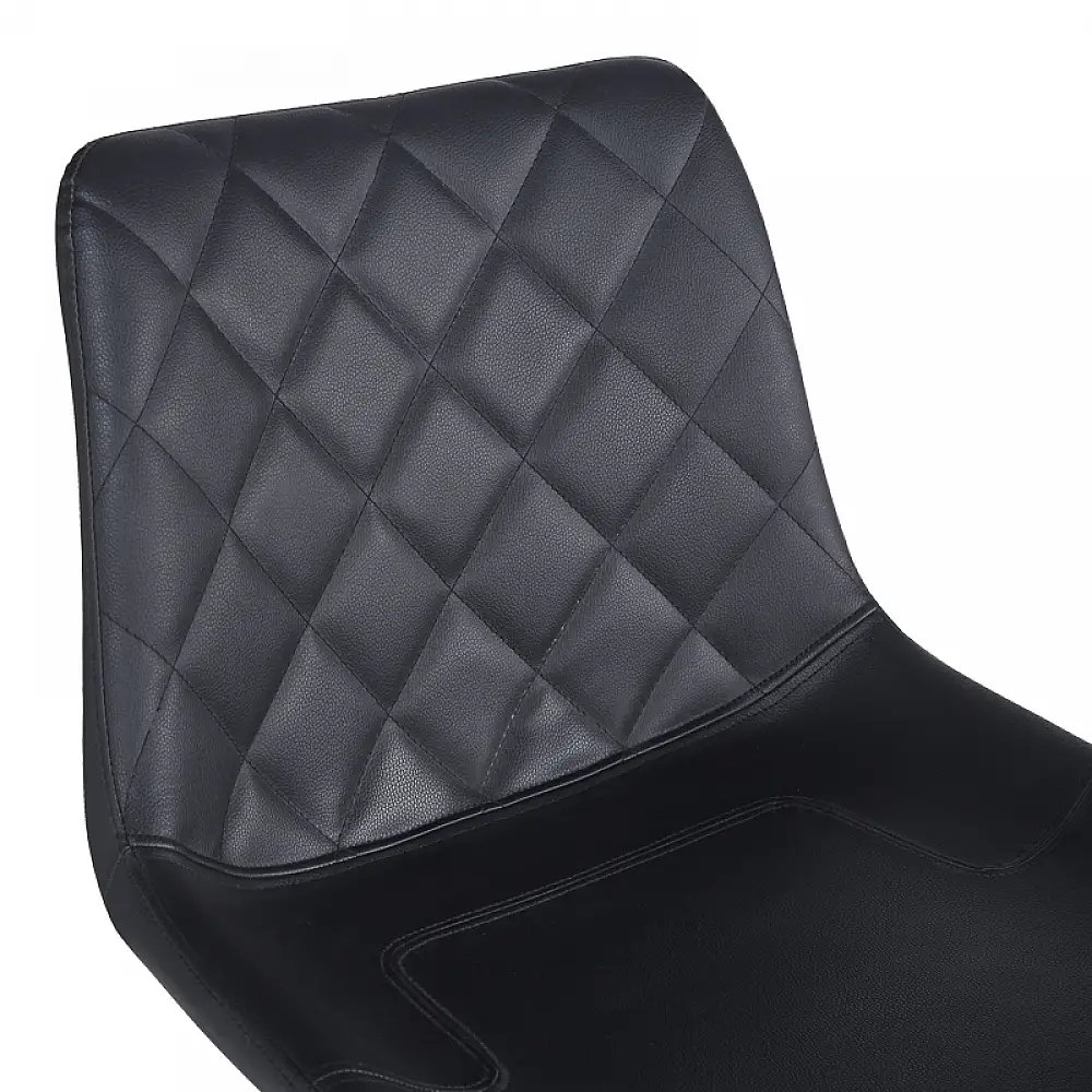 Σκαμπό μπαρ Libra pakoworld pu-μέταλλο σε μαύρη απόχρωση 49x55x115εκ | 2 τμχ