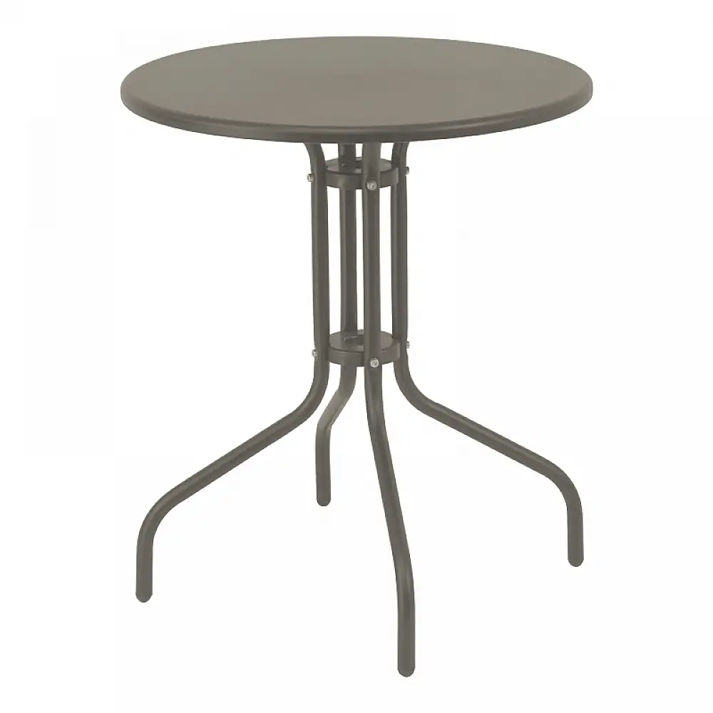 Tραπεζαρία Sussie-Vergo pakoworld σετ 3τεμ σαμπανιζέ μέταλλο-αλουμίνιο Φ60x70εκ