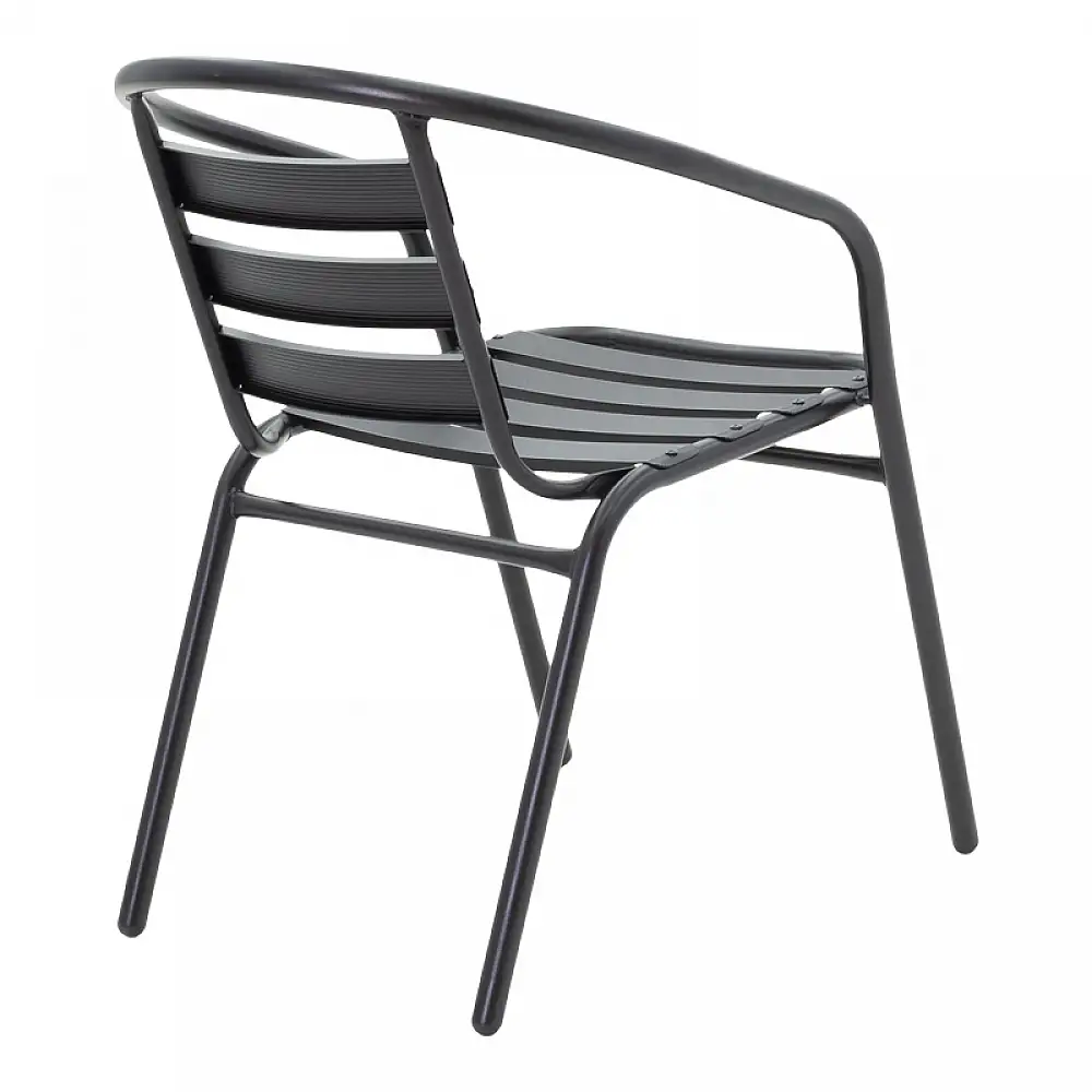 Τραπεζαρία Tade-Ensure pakoworld 5τεμ μέταλλο-γυαλί σε μαύρη απόχρωση 140x80x70εκ