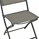 Καρέκλα Jeve pakoworld πτυσσόμενη μέταλλο-textilene σε ανθρακί απόχρωση 46x51x81εκ | 4 τμχ