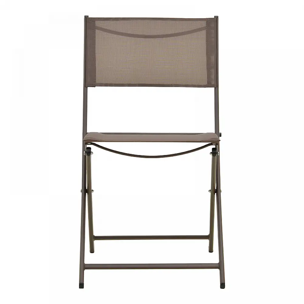 Καρέκλα Jeve pakoworld πτυσσόμενη σαμπανιζέ μέταλλο και textilene 46x51x81εκ | 4 τμχ