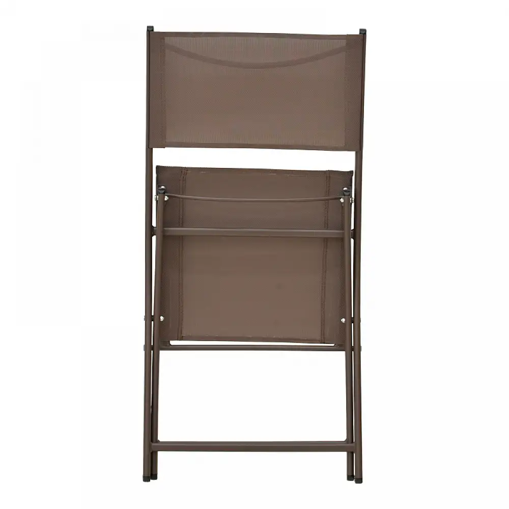 Καρέκλα Jeve pakoworld πτυσσόμενη σαμπανιζέ μέταλλο και textilene 46x51x81εκ | 4 τμχ