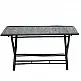Τραπέζι Badou pakoworld πτυσσόμενο bamboo μαύρο 150x80x77εκ Τραπέζι Badou pakoworld πτυσσόμενο bamboo μαύρο 150x80x77εκ