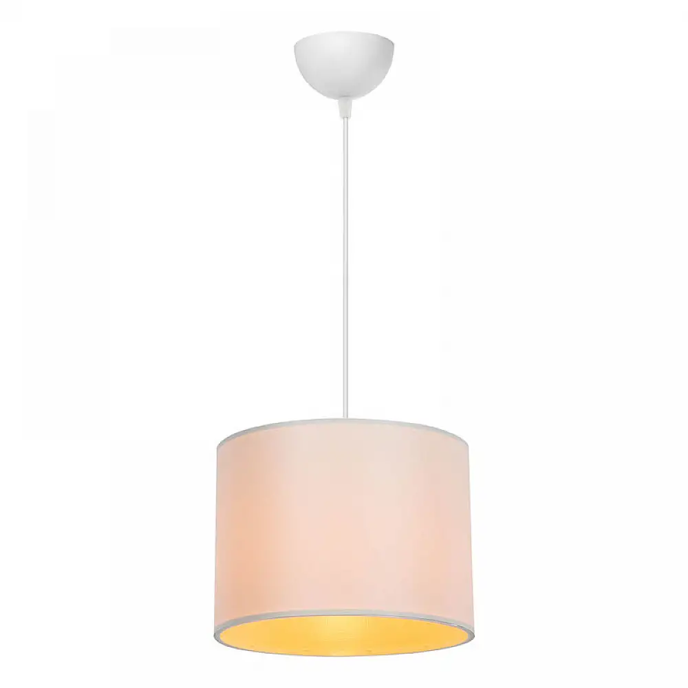 Φωτιστικό οροφής μονόφωτο PWL-1115 pakoworld Ε27 κρεμ-λευκό Φ22x16.5εκ