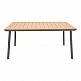 Τραπέζι Griffith pakoworld μαύρο αλουμίνιο και plywood σε φυσική απόχρωση 160x80x74εκ Τραπέζι Griffith pakoworld μαύρο αλουμίνιο και plywood σε φυσική απόχρωση 160x80x74εκ