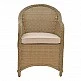 Πολυθρόνα κήπου Hadrian pakoworld rattan καφέ- textilene μπεζ 57x70x85εκ Πολυθρόνα κήπου Hadrian pakoworld rattan καφέ- textilene μπεζ 57x70x85εκ