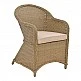 Πολυθρόνα κήπου Hadrian pakoworld rattan καφέ- textilene μπεζ 57x70x85εκ Πολυθρόνα κήπου Hadrian pakoworld rattan καφέ- textilene μπεζ 57x70x85εκ