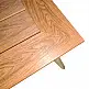 Τραπέζι Synergy pakoworld αλουμίνιο cappuccino-plywood σε φυσική απόχρωση 80x80x74εκ
