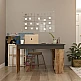 Γραφείο γωνιακό Rosaline pakoworld ανθρακί-oak 120x129x72εκ Γραφείο γωνιακό Rosaline pakoworld ανθρακί-oak 120x129x72εκ