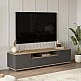Έπιπλο τηλεόρασης Soren pakoworld sonoma-ανθρακί 180x.44.5x44.6εκ Έπιπλο τηλεόρασης Soren pakoworld sonoma-ανθρακί 180x.44.5x44.6εκ