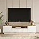 Έπιπλο τηλεόρασης Soren pakoworld sonoma-λευκό 180x.44.5x44.6εκ Έπιπλο τηλεόρασης Soren pakoworld sonoma-λευκό 180x.44.5x44.6εκ