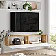 Έπιπλο τηλεόρασης επιτοίχιο Serit pakoworld λευκό-sonoma 140x31.6x29.6εκ Έπιπλο τηλεόρασης επιτοίχιο Serit pakoworld λευκό-sonoma 140x31.6x29.6εκ