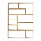 Βιβλιοθήκη Decora pakoworld σε φυσικό-λευκό απόχρωση 90x22x123.6εκ Βιβλιοθήκη Decora pakoworld σε φυσικό-λευκό απόχρωση 90x22x123.6εκ