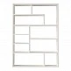 Βιβλιοθήκη Decora pakoworld σε λευκη απόχρωση 90x22x123.6εκ Βιβλιοθήκη Decora pakoworld σε λευκη απόχρωση 90x22x123.6εκ