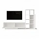 Σύνθετο σαλονιού Damon pakoworld σε λευκή απόχρωση 140x29.5x39.5εκ Σύνθετο σαλονιού Damon pakoworld σε λευκή απόχρωση 140x29.5x39.5εκ
