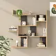 Ραφιέρα τοίχου Maze pakoworld oak με ανθρακί 93,3x14,5x90εκ