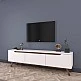 Έπιπλο τηλεόρασης Kasandra pakoworld λευκό-καρυδί 180x35x48,5εκ Έπιπλο τηλεόρασης Kasandra pakoworld λευκό-καρυδί 180x35x48,5εκ