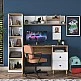 Γραφείο με βιβλιοθήκη Goldie pakoworld λευκό-φυσικό 160x50x161.8εκ Γραφείο με βιβλιοθήκη Goldie pakoworld λευκό-φυσικό 160x50x161.8εκ