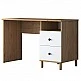 Γραφείο με βιβλιοθήκη Goldie pakoworld λευκό-φυσικό 160x50x161.8εκ Γραφείο με βιβλιοθήκη Goldie pakoworld λευκό-φυσικό 160x50x161.8εκ