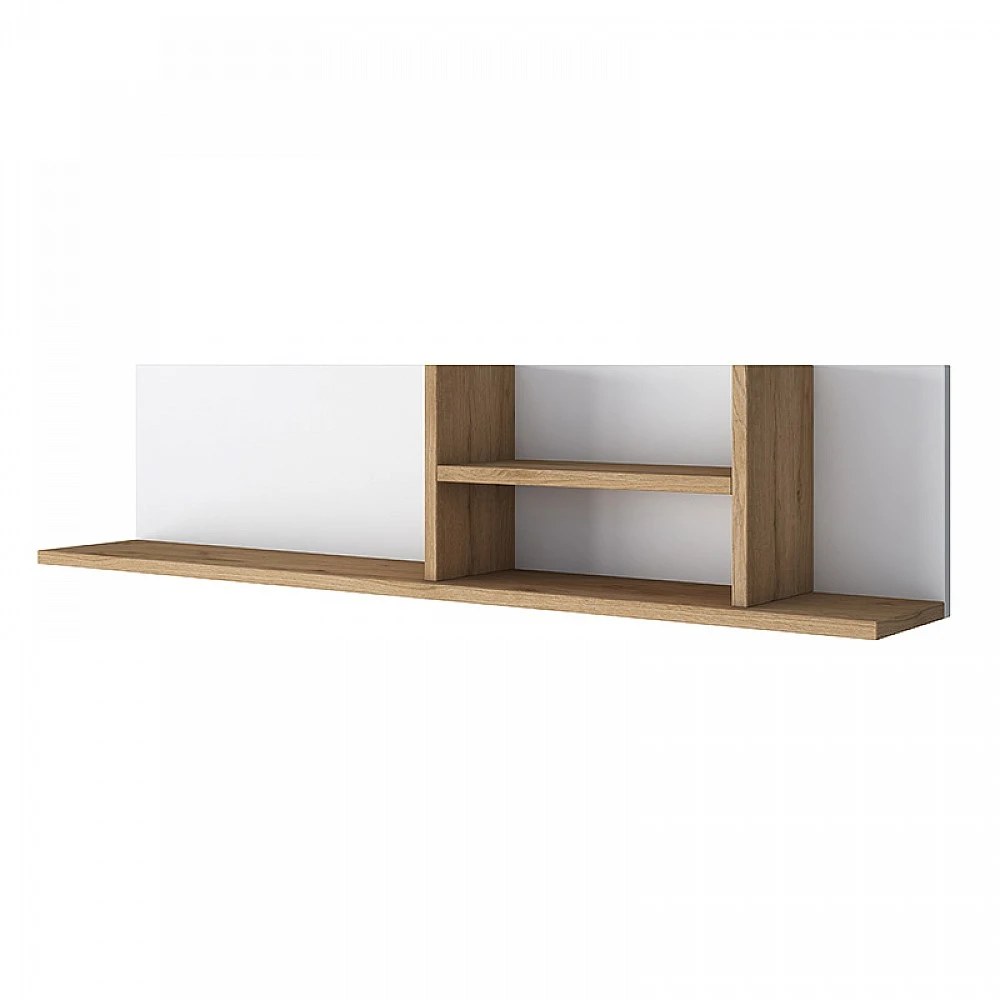 Γραφείο με βιβλιοθήκη Goldie pakoworld λευκό-φυσικό 160x50x161.8εκ Γραφείο με βιβλιοθήκη Goldie pakoworld λευκό-φυσικό 160x50x161.8εκ