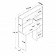 Γραφείο με βιβλιοθήκη Janson pakoworld sonoma 113x40x142εκ Γραφείο με βιβλιοθήκη Janson pakoworld sonoma 113x40x142εκ