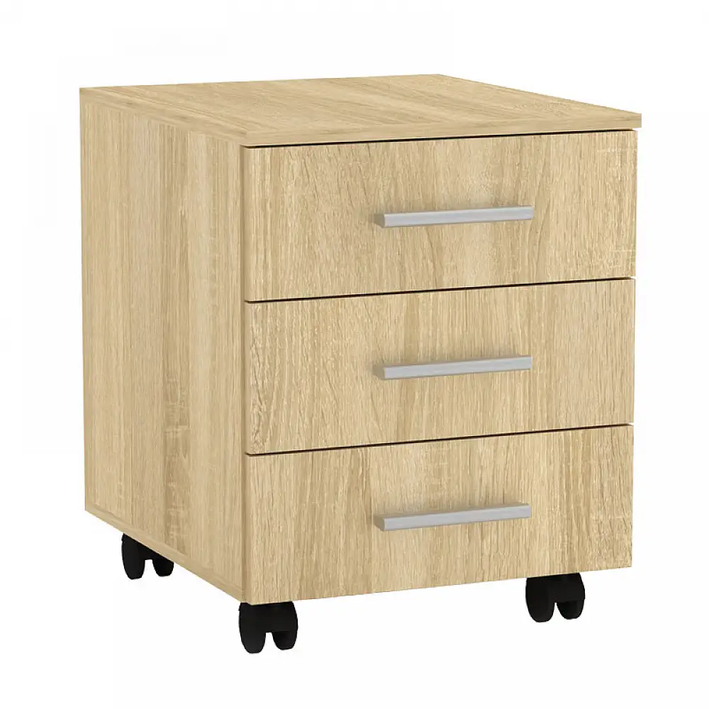 Συρταριέρα τροχήλατη Luke pakoworld sonoma 40x48.5x53.5εκ