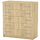 Συρταριέρα Penelope pakoworld 5 συρταριών sonoma 80.5x38x89εκ Συρταριέρα Penelope pakoworld 5 συρταριών sonoma 80.5x38x89εκ