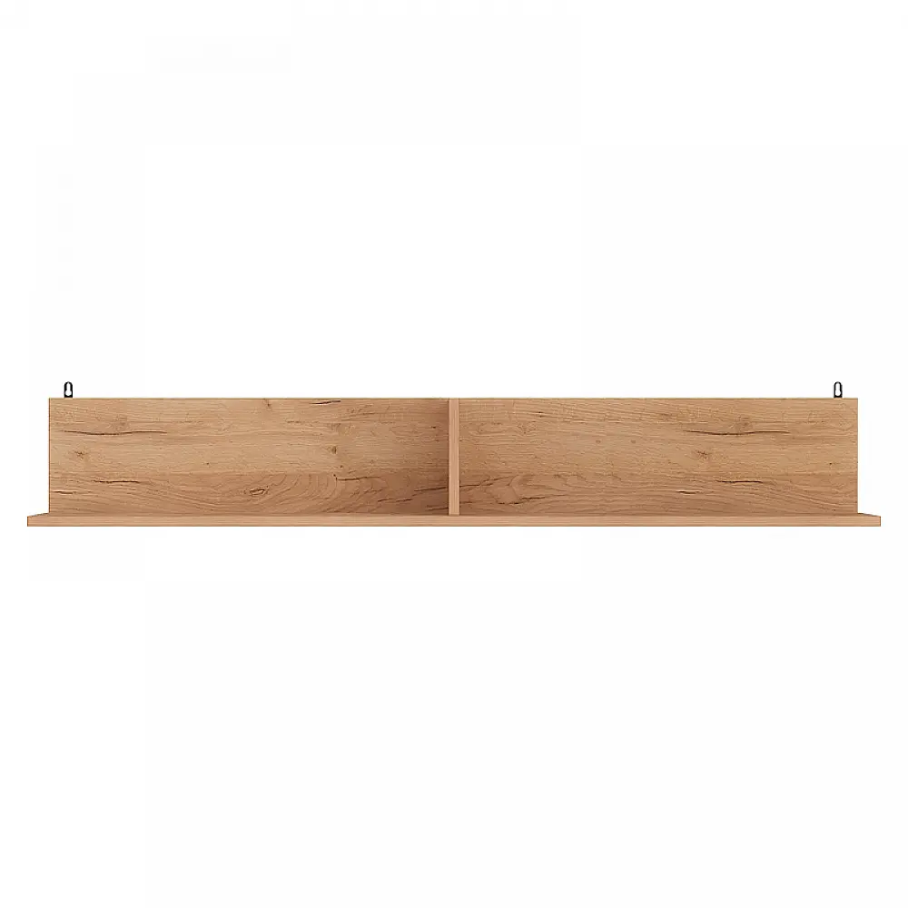 Ραφιέρα τοίχου Drowel pakoworld μελαμίνης σε oak απόχρωση 130x21.6x20εκ