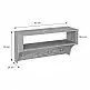 Κρεμάστρα Crosta pakoworld σε oak απόχρωση 80x28x40εκ