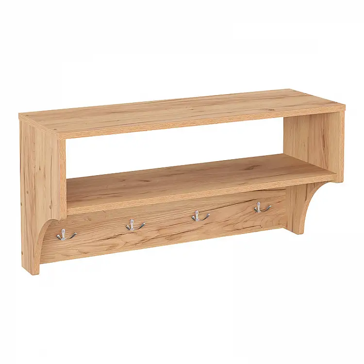 Κρεμάστρα Crosta pakoworld σε oak απόχρωση 80x28x40εκ
