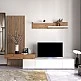 Σύνθετο σαλονιού Litende pakoworld sonoma-λευκό 249.5x42x199.5εκ Σύνθετο σαλονιού Litende pakoworld sonoma-λευκό 249.5x42x199.5εκ