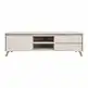Έπιπλο τηλεόρασης Belka pakoworld κρεμ με oak 155x45x53,6εκ