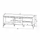 Έπιπλο τηλεόρασης Belka pakoworld κρεμ με oak 155x45x53,6εκ