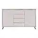 Μπουφές Belka pakoworld κρεμ με oak 155x45x93,7εκ