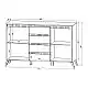 Μπουφές Belka pakoworld κρεμ με oak 155x45x93,7εκ