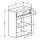 Έπιπλο εισόδου Ansia pakoworld καρυδί oak 210x44,7x175εκ