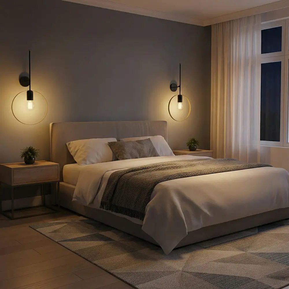 Φωτιστικό τοίχου-απλίκα Bendia pakoworld Ε27 μέταλλο μαύρο-χρυσό 25x15x52εκ