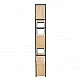 Βιβλιοθήκη Fifer pakoworld σε oak-μαύρη απόχρωση 120x28x185εκ Βιβλιοθήκη Fifer pakoworld σε oak-μαύρη απόχρωση 120x28x185εκ