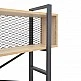 Βιβλιοθήκη Fifer pakoworld σε oak-μαύρη απόχρωση 120x28x185εκ Βιβλιοθήκη Fifer pakoworld σε oak-μαύρη απόχρωση 120x28x185εκ