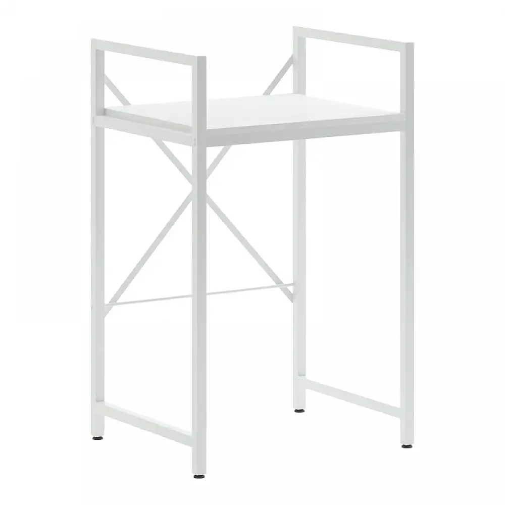 Ραφιέρα στήριξης πλυντηρίου - στεγνωτηρίου Delavar pakoworld μέταλλο λευκό 72x60x116εκ